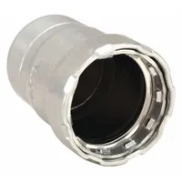 VIEGA MEGAPRESS Crimp Fitting Cap: 3/4 in Pipe Size, Press-fit, Steel, EPDM, 2 1/4 in Overall Lg (MPN 25735)