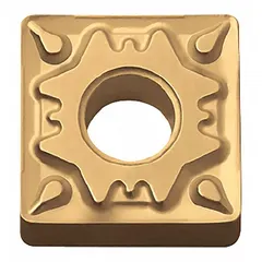 Square (S) indexable turning insert for general-purpose turning, facing, and profiling operations on steel, stainless steel, and cast iron. Suitable for medium-duty machining in automotive, oil and gas, and general manufacturing applications.