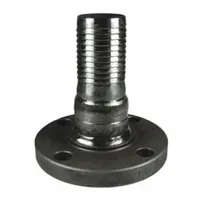 Barbed Hose Fitting: For 4 in Hose I.D., Hose Barb x Flange, 4 in x 4 in Fitting Size, Straight (MPN FST40CS)
