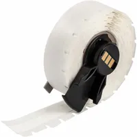 Continuous Label Stock: 3/8 in x 30 ft, Cryogenic Autoclavable Nylon, White, -40°F to 194°F (MPN M6C-375-499)
