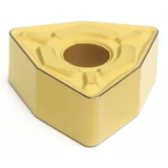 Trigon (W) indexable turning insert for general turning, facing, and profiling operations. Suitable for machining steel, stainless steel, and cast iron in medium to heavy applications.