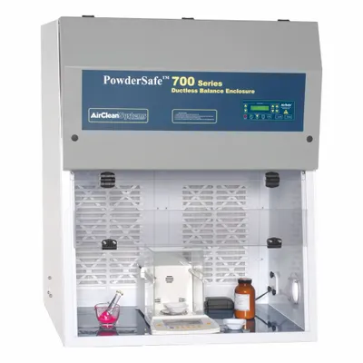 AIRCLEAN SYSTEMS Balance Enclosure: PowderSafe, 36 in Overall Wd, 44 in Overall Ht - Balance, Bulk Powder, & Equipment Enclosures
