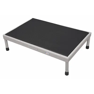 COTTERMAN Work Platform: 14 in Platform Ht - Max, 19 in Platform Wd, 48 in Platform Dp - Cushioned Adjustable-Height Single-Step Platforms