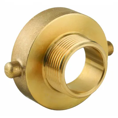 OEM Fire Hose Adapter: 1 1/2 in Compatible Pipe Size - Brass Rigid Fire Hydrant & Standpipe Adapters