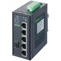 MURRELEKTRONIK Ethernet switch: Unmanaged, DIN Rail, 6 Ports, RJ45, 1000 mbps/Ethernet/Gigabit, IP20 (MPN 58191)