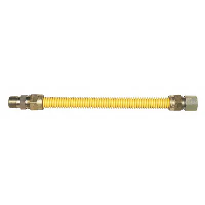 DORMONT Gas Connector: 1/2 in Hose Inside Dia., 36 in Hose Lg, 125,000 BTU Capacity - Range Connectors