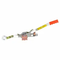 MAASDAM Rope Ratchet Puller: Hook Mounted - No Trolley, 1,500 lb Lifting Capacity (MPN A-0)