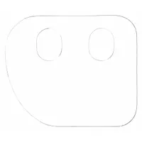 CONDOR Sideshield: Clear, Plastic, Slip-On, 10 PK