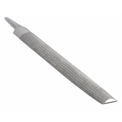 WESTWARD Machinists File: Double-Cut, Safe Edge Cut, Smooth Cut, 10 in Lg without Tang - Double-Cut Half-Round Files