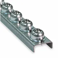 Flow Rail: Ball Transfer, Light-Duty, 5 ft Overall Lg, 120 lb/ft (5 ft Supports), 2 Wheels per Foot (MPN WBT05FR06F25C)