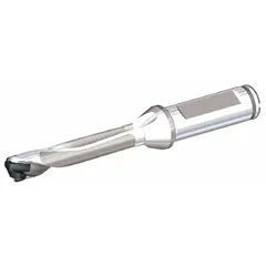 Modular drill tip for general drilling applications in metalworking. Designed for use with compatible drill bodies to produce holes in steel, stainless steel, and cast iron. Suitable for automotive, aerospace, and heavy equipment manufacturing.