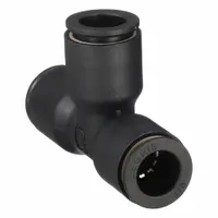 LEGRIS Push-Fit Tee Fitting: 3/8 in OD x 3/8 in OD x 3/8 in OD Size, 2 1/32 in Overall Lg, 10 PK (MPN 3104 60 00)