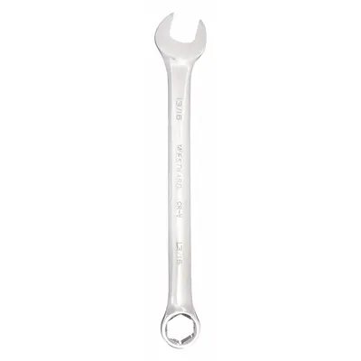 WESTWARD Combination Wrench: Alloy Steel, Chrome, 13/16 in Head Size, 10 5/8 in Overall Lg - SAE 6-Point Combination Wrenches