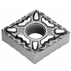 Diamond indexable turning insert with model numbers CNMG431ESE and CNMG120404N-SE. Used for precision turning of hard materials such as cast iron and hardened steels in general machining operations.