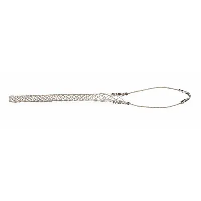 HUBBELL WIRING DEVICE-KELLEMS Cable Support Grip: 2.00 in to 2.49 in, 3,260 lb Breaking Strength, 21 in Mesh Lg - Metallic Closed Mesh Cable Support Grips