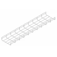 CABLOFIL Wire Mesh Cable Tray: 8 in Wd, 2 in Ht, 10 ft Lg, 36 lb, Steel, Zinc Plated (MPN CF54/200EZ)
