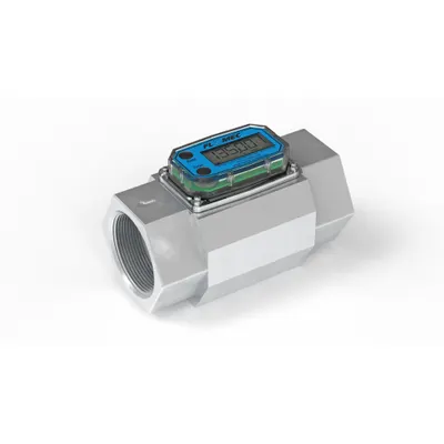 FLOMEC Electronic Flowmeter: Electronic Meter, Turbine, 2 in FNPT, 2 in Connection Size - Inline Turbine Totalizers for Fuels