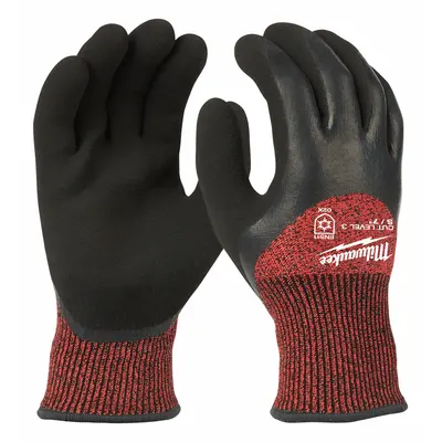 MILWAUKEE Work Gloves: S ( 7 ) - Cut-Resistant Gloves with Latex Coating
