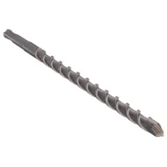 SDS-Plus drill bit for concrete and masonry. 5/8 in diameter, 12 in overall length, 10 in maximum drilling depth. Suitable for use with SDS-Plus rotary hammers in construction and renovation tasks such as anchoring and creating holes for conduit or piping.