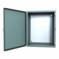 HAMMOND Electrical Enclosure: Steel, 30 in x 24 in x 16 in, NEMA 12/13, w/Panel, Solid Cover, Hinged (MPN 1418K16)