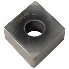 Diamond indexable turning insert for precision turning operations on hard materials. Suitable for general machining applications requiring wear resistance and good surface finish.