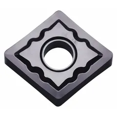 This diamond indexable turning insert is designed for precision machining of non-ferrous materials such as aluminum alloys, copper, and plastics. It is suitable for turning, facing, and boring operations requiring fine surface finishes and extended tool life.