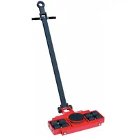 DAYTON Machine Roller: 11,000 lb, 4 1/4 in Deck Ht, 6 3/4 in L x 6 3/4 in W, (8) Rollers, Swivel