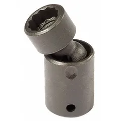 This 1/4" drive metric flex impact socket has a 12 mm, 12-point standard configuration with a black oxide finish. It is not tether capable. Designed for use with impact tools to fasten or loosen 12-point fasteners in confined or angled spaces.