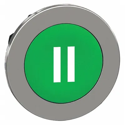 SCHNEIDER Push Button Head: 30 mm Panel Size, Non-Illuminated, Metallic, II - Heads for Push Buttons
