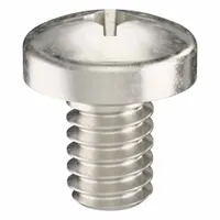 Machine Screw: 1/4"-20 Thread Size, 3/8 in Lg, 316, Stainless Steel, Plain, Pan, Phillips, 25 PK (MPN ZSCRW-400)