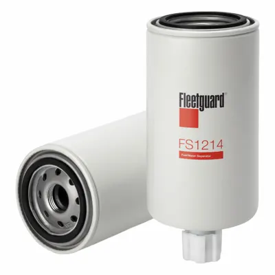FLEETGUARD Fuel Filter: Spin-On, 8 in Overall Lg, 3 11/16 in Outside Dia - Spin-On Fuel/Water Separators