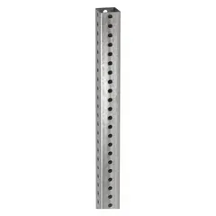 Steel anchor sleeve designed to secure 1-3/4 in x 1-3/4 in square sign posts in the ground. Measures 36 in in length. No breakaway feature and no anchor holes. Used for mounting traffic signs, parking lot markers, and directional signage.