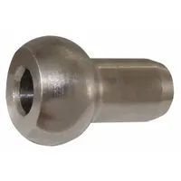 LOOS Single Shank Ball: 7/32 in Compatible Rope Dia, Stainless Steel, 9/16 in Ball Dia (MPN MS20664C7)