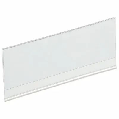TRI-DEX Label Holder: 4 in x 1 7/8 in, Clear, Slide-In, 25 Label Holders, Snap-On - Snap-On Label Holders