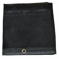 MAURITZON Tarp: 19.5 ft Lg, 19.5 ft Wd, Std Duty, 5 mil, Vinyl, Black, 10 oz/sq yd, PVC Coated (MPN MBT-12-04-2030)