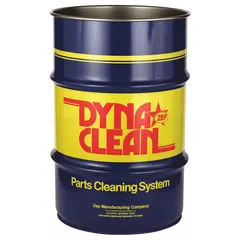 This drum is designed for use with ZEP Drum Style parts washers and is intended for solvent-based cleaning solutions. It serves as a reservoir for solvent-based solutions in industrial parts washing applications, facilitating the removal of grease, oil, and contaminants from components during maintenance and repair operations.