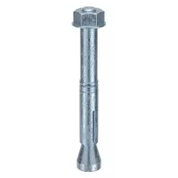 MKT FASTENING Wedge Anchor Stud: 67 mm Overall Lg, 10 mm Dia, M6 Thread Size, Steel, Steel, 100 PK (MPN M16005301)