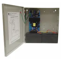 The ALTRONIX SMP10C12X is a power supply board housed in a steel enclosure. It converts 115V AC input to a regulated 12VDC output at 10A. Suitable for powering access control systems, security equipment, and industrial control panels