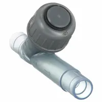 GF PIPING SYSTEMS Y Check Valve: Piston, Y-Style Valve Body, 1 in Pipe Size, Spigot x Spigot, PVC (MPN 192304033)