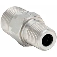 PARKER Metal Pipe Straight: Straight, Steel, 1 in x 3/4 in, Male BSPT Threaded x Male BSPT Threaded (MPN 1X3/4FF33MS)