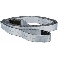 DAYTON Vehicle Recovery Strap: 2 in Overall Wd, 20 ft Overall Lg, Silver, Polyester