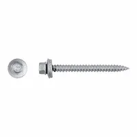 Self-Drilling Screw: #9 Size, 2 in Lg, Steel, Climaseal™, Hex Washer, External Hex, 2,000 PK (MPN 1267000)