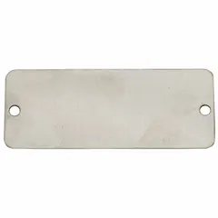 Tag: 3 in Wd, 1 1/2 in Ht, Silver, Rectangle, Aluminum, Indoor/Outdoor, 0.04 in Thick, 100 PK (MPN 41316). Key specifications — Material: Aluminum.