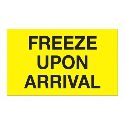 TAPE LOGIC DL1116 Freeze Indicator Label 3x5" 500-Pack - Climate & Environment Labels
