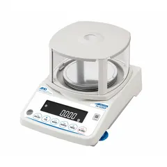 This precision lab balance from A&D WEIGHING offers a 122 g capacity with 0.001 g readability and repeatability. It features an LCD display and an ABS housing, suitable for general laboratory weighing tasks requiring high accuracy.