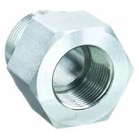 PARKER Metal Pipe Straight: Straight, Carbon Steel, 1 in x 3/4 in, 4,500 psi (MPN RI1EDX3/4CF)