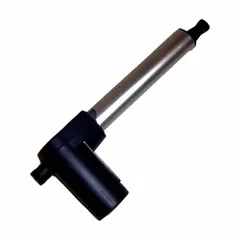 This plastic actuator in silver finish is designed for height adjustment of Invacare CS5 healthcare beds. It enables smooth raising and lowering of the bed frame for patient comfort and caregiver access.