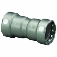 VIEGA MEGAPRESS Crimp Coupling Fitting: 2 in Pipe x 2 in Pipe Size, Press-fit x Press-fit, FKM (MPN 84240)