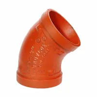 GRUVLOK Metal Pipe Elbow: 45° Elbow, 10 in x 10 in, Grooved x Grooved (MPN 0390117281)