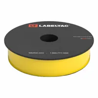 LabelTac Pro Model Standard Supply: 1 in x 150 ft, Vinyl, Yellow (Gloss), Indoor/Outdoor (MPN LT101)